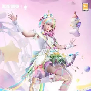 《和平精英》《Motchi梦奇》官方正版授权合作款角色-彩虹独角兽2月14日情人节上线！